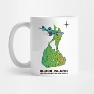 Block island New Shoreham Rhode Island map Mug